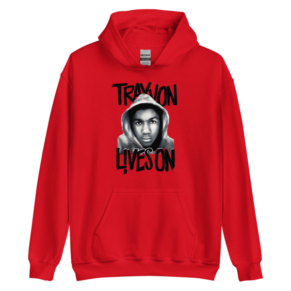 TRAYVON LIVES ON HOODIE (RED)