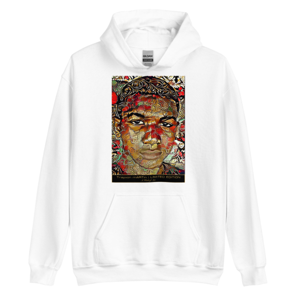 TRAYVON ART HOODIE (WHITE)